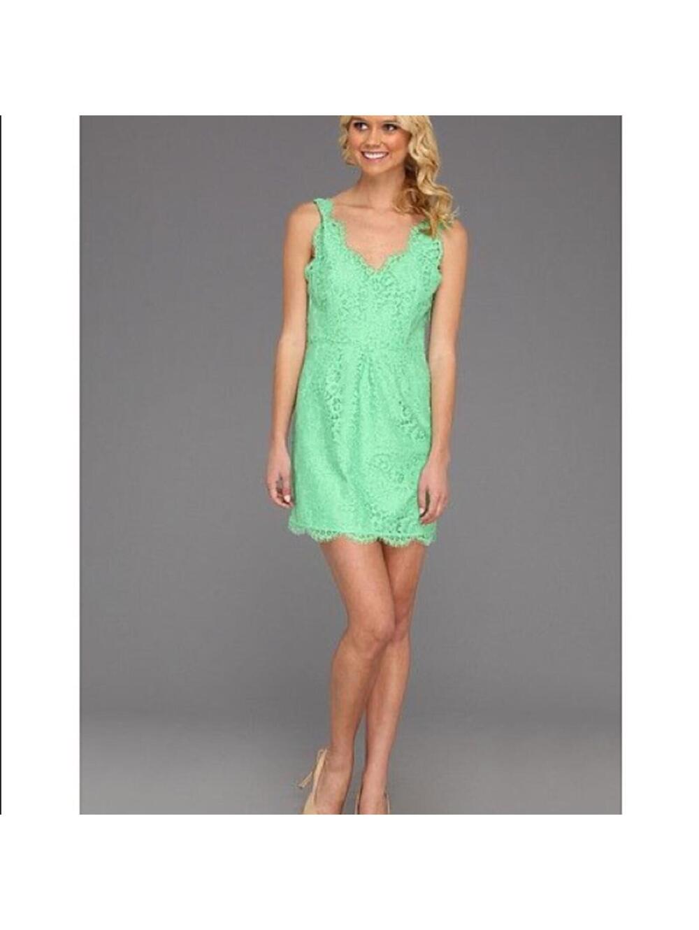 Joie Rori Mint Green Lace Summer Dress Cocktail NWOT sz M